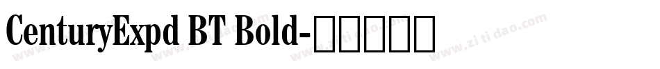 CenturyExpd BT Bold字体转换